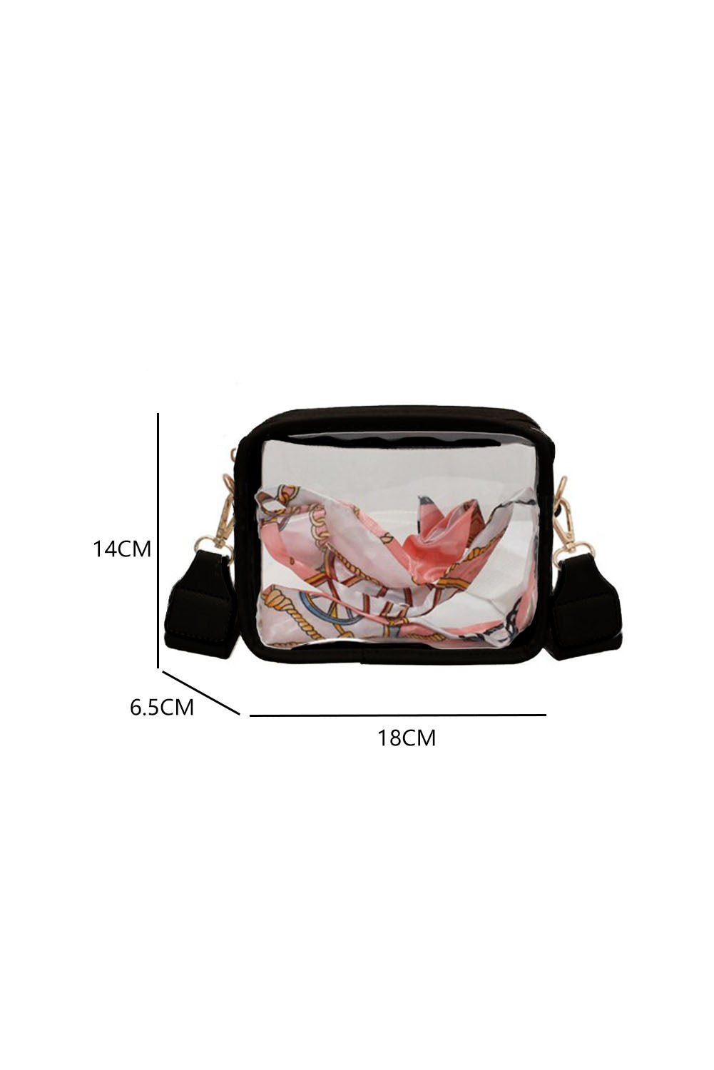 Black Clear Cross Body Bag