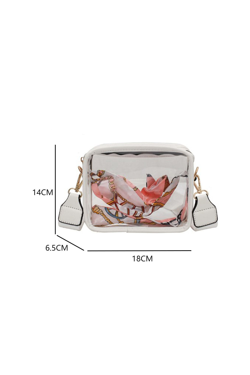 White Clear Cross Body Bag