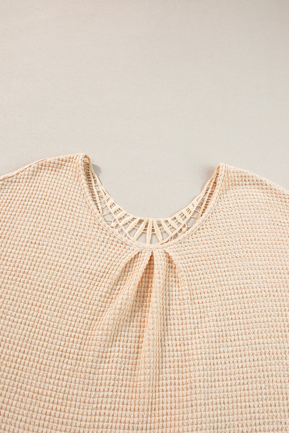 Beige Lace Insert Tee