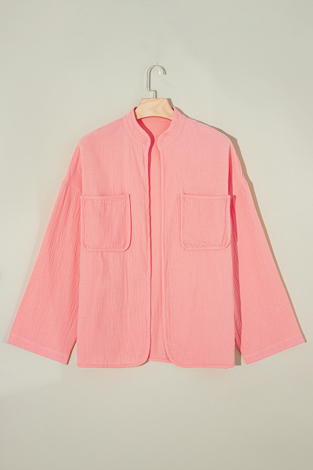 Flamingo Crinkled Pocket Blouse