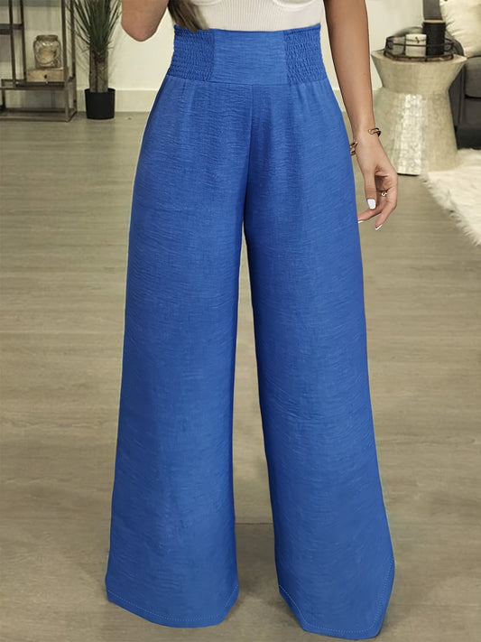 Elegant High Waist Wide Leg Pants – Effortless Chic and Comfort