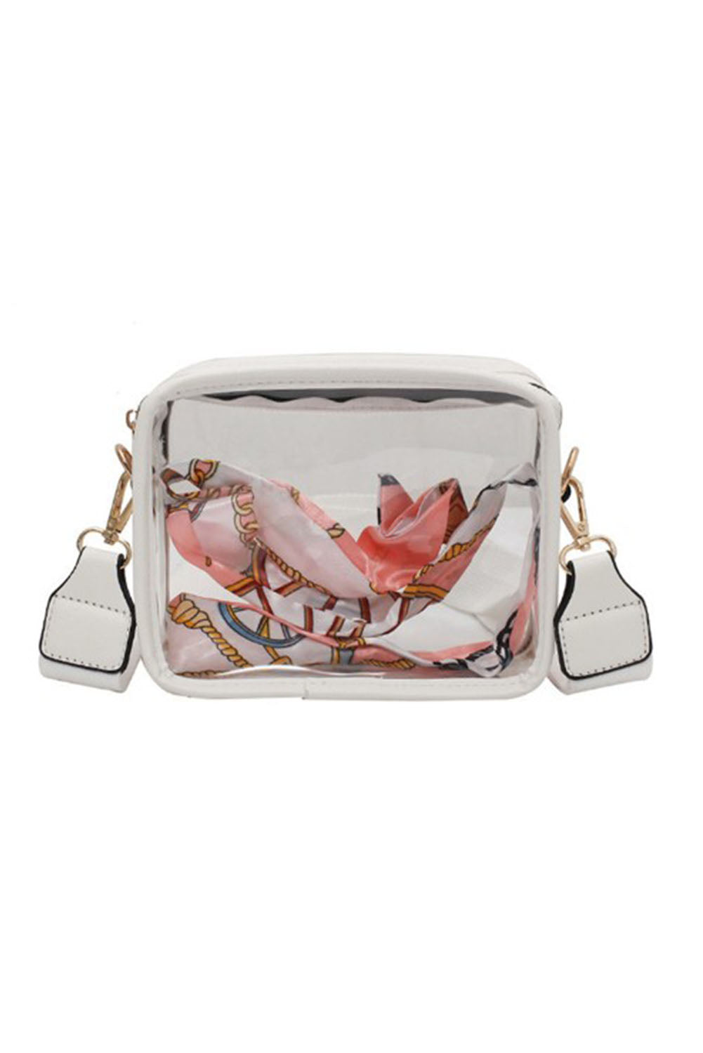 White Clear Cross Body Bag