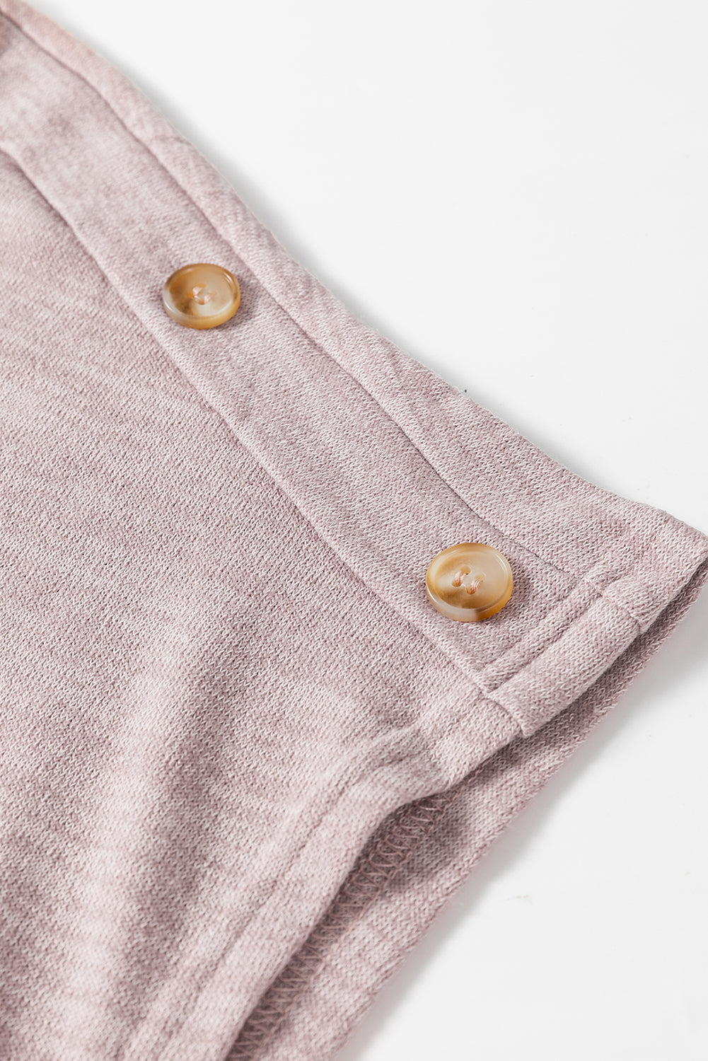 Button Detail Batwing Sleeve Tee