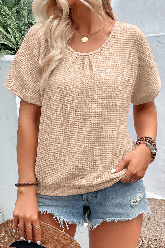 Beige Lace Insert Tee