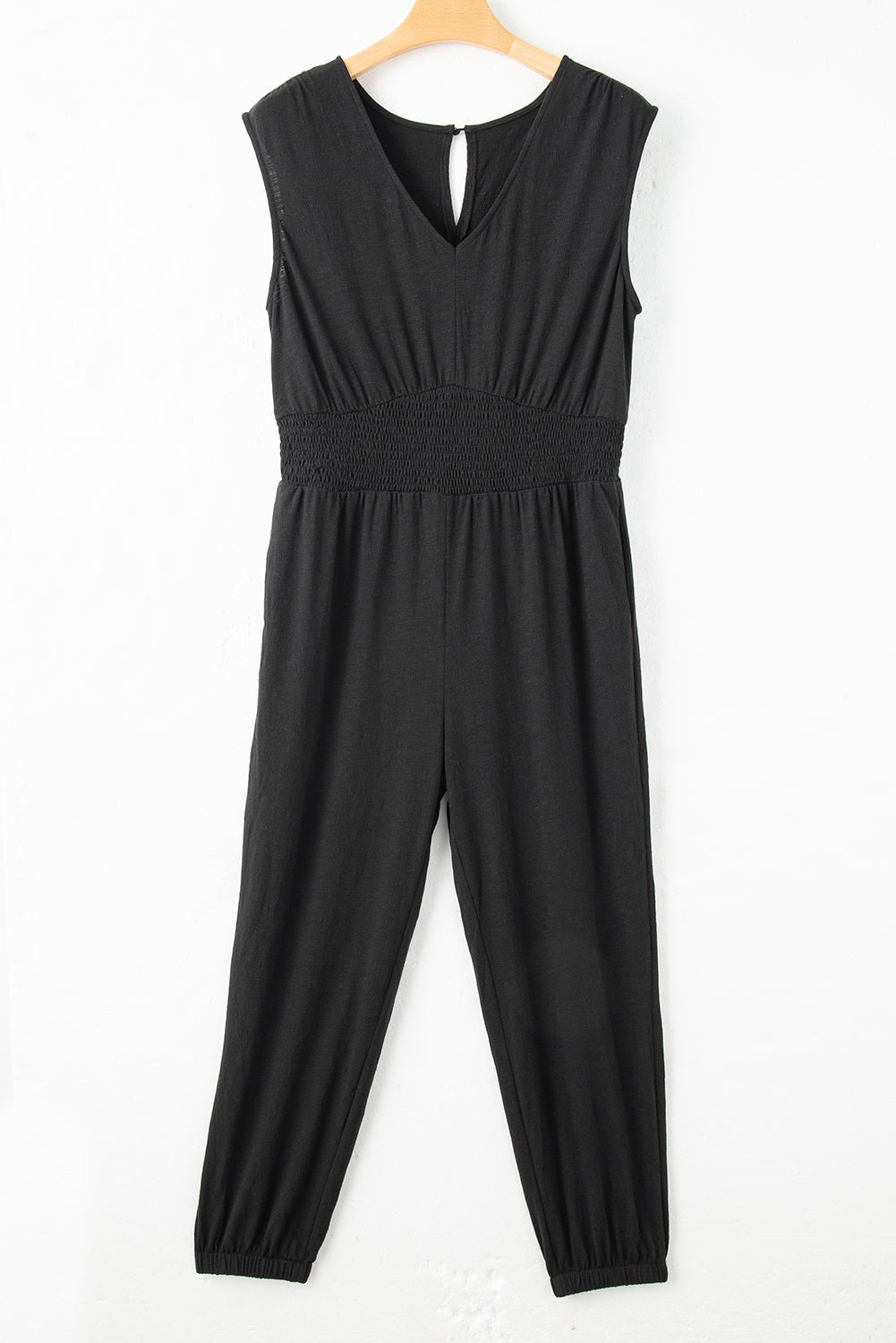 Black V-Neck Jumpsuit